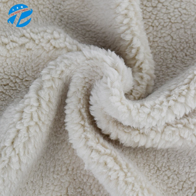 Hot style spot Iceland lamb cashmere granule cashmere cloth autumn and winter clothing coat plush fabric manufacturer