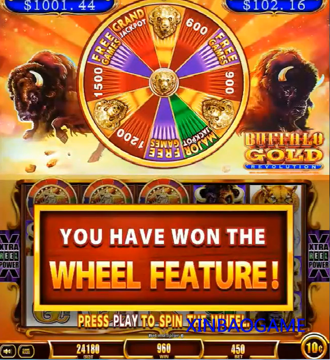 Hottest Dual Screen Jackpot Gambling Games Buffalo Gold Revolution Slot Machine