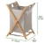 Import Houselin hotel Folding Fabric Compartment Laundry Hamper Basket sorter Dirty Organic Collapsible for Kid Baby with corner from China
