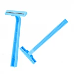 HW-B216G Wholesale cheap twin 2 two blade razor hotel use razor blade disposable shaving razor with sharp stainless steel blade