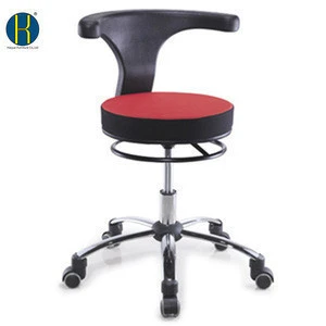 HY1033 Red & Black Fabric Low Price Hospital Chair with Backrest