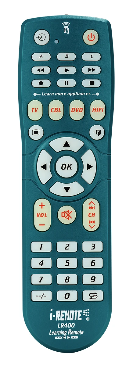i-remote LR400 universal smart TV CBL DVD HIFI remote 4 devices remote control with learning function