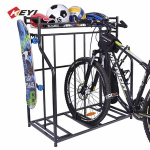 indoor floor metal storage rack bicycle organizer holder stand bike rack for garage