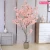 Import indoor home decoration Pink Artificial Cherry Blossom tree Ornaments Potted plant from China