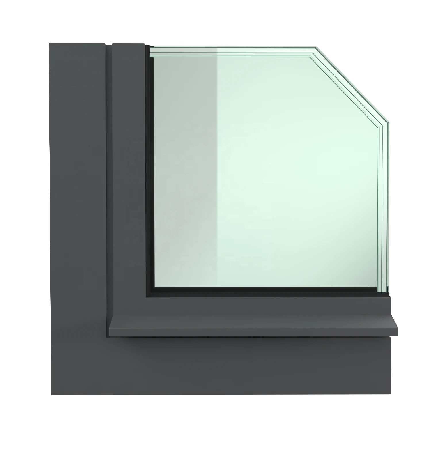 Industrial frame RW 71 window and door system extrusion aluminium profile