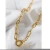 Import Ins Fashion Women Gold Necklace Jewelry Stainless Steel Spring Clasp Link Chain Choker Necklace Bracelet from China