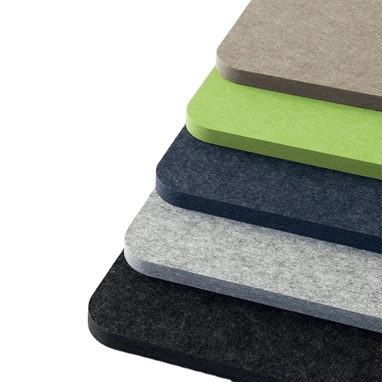 Interior Recycle Material Sound Absorbing Polyester Soundproof  Acoustic Panel