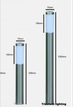 IP65 waterproof stainless steel 600mm 1000mm garden lawn bollard light