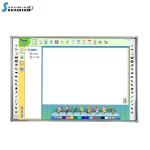 IR finger touch sensor smart interactive whiteboard skd teaching education device smart black digital board  provide pens