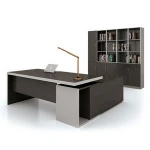 italy  modern design classic teak wood office furniture wood executive ceo  office desk luxury with storage
