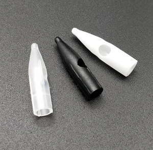 Julong Disposable NeedleTips Transparent/ Black/White 3RL Needle Tips For Permanent Makeup Dragon/ Tattoo Machine