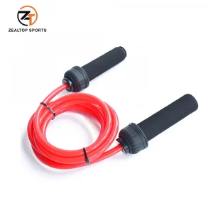 jumping rope with logo foam handle adjustable weighted jump rope