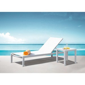 JY4090 Hot selling garden patio pool chaise lounge set  aluminum outdoor sun lounge chairs furniture for restaurant