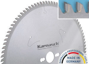 Karnasch Premium Carbide Tipped Circular Saw Blades, Plastics, Profiles, Veneers/Thin-cut