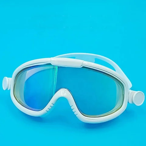 Kids Big Frame Swimming Goggles Anti-Fog Waterproof Mirror Coated Lenses Silicone Material swimming goggles for Children