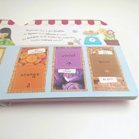 Kids flaps board book printing lift a flap board book for children books for kids lift