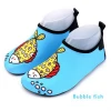 Kids Swim Water Shoes High Quality Cartoon Crab Shark Printed Barefoot Water Walking Swimming Aqua Shoes for Beach
