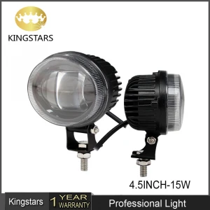 kingstars 15W 9-80V Forklift truck lamp 4.5inch 15w 18w led light bar Car truck forklift safety warning light