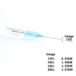 Kissure Disposable Piercing needles Catheter I.V. Catheter Piercing Needles for Body Piercing tattoo needle 50Pcs/box