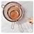 Import Kitchen Accessories Rose Gold Stainless Steel Mesh Strainers Set Of 3 from China