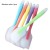 Import Kitchen Baking Silicone Mixing Batter Butter Cream Cake Spatula Translucent Scraper - Small Size from China