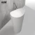 Import KKR Artificial Stone Solid Surface Pedestal Basin Bathroom Sink Basins from Pakistan