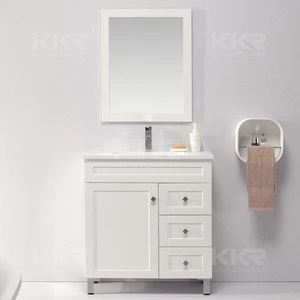 KKR Chinese Waterproof Wood Corner Bathroom Vanity Cabinet Furniture