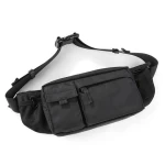 Korean Simply Style Men Belt Bag Two-size Design Fashion Waist Bags Daily Outdoor Bum Bag Waterproof Sport Fanny Pack