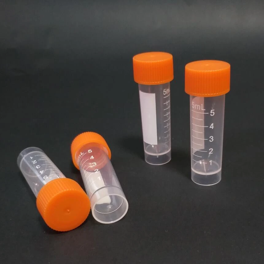 Laboratory Supplies 5ml Plastic Cryo Tube with Screw Lid