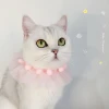 Lace princess pet adjustable collar cat dog accessories Chinese style neck chain
