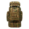 Large capacity 80L Camouflage outdoor backpack Travel mountaineering bag