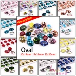Large Size 10*14mm-20*30mm Cubic Zirconia Colorful Oval Loose Gemstone