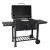 Import Large Trolley  Round Cooking Grill Barbecue Smoker with Chimney Charcoal BBQ with Lid 152x73x137cm XXL from China