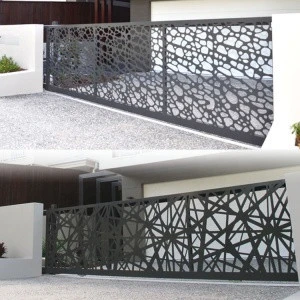 Laser Cutting Aluminum Fencing Perforated Metal Sheet Fence for Garden Fencing