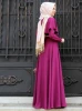 Latest Arabic Muslim Robe Women Abayas Dress Cloak Clothes Ladies Vintage Islamic EID Prayer Dress Islamic Clothing