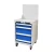 Import Liang qian yuan WTC-4G stainless steel mobile wheeled Four drawers + hanging board tool cabinet trolley from China