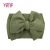 Import Litchi grain children&#x27;s headwear DIY  wide hair band baby head band large bow tie custom hairband for baby from China