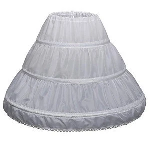 long White under skirt Net Crinnolines Petticoat for flower girl dresses and wedding dresses