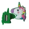 Lovely Soft PVC Rubber Unicorn Pencil Sharpener,Promotional Stationery For Kids Unicorn Pencil Sharpener