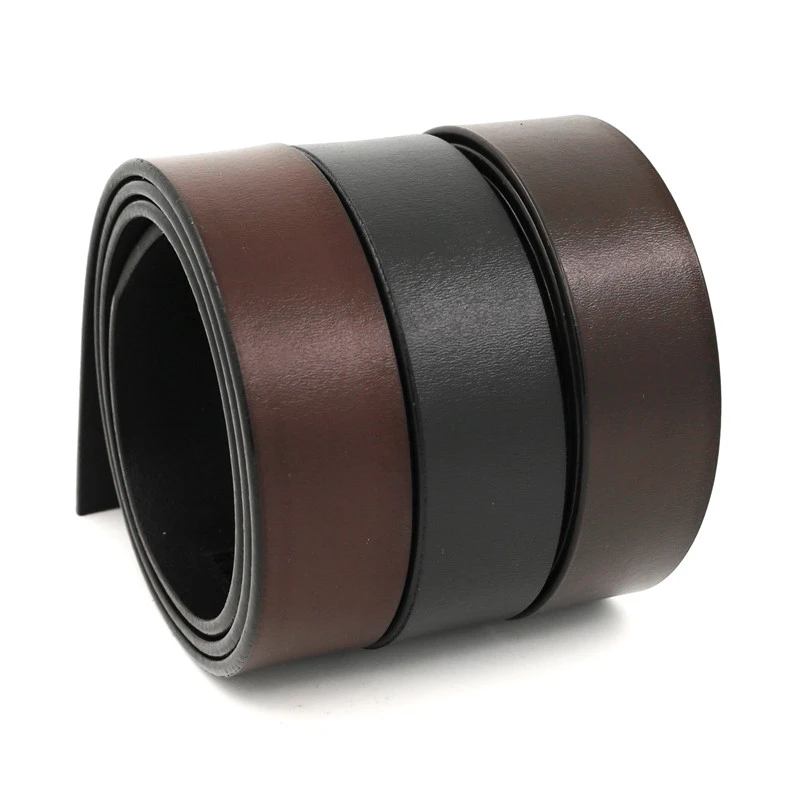 LQbelt Pure cowhide leather belt strap Mens automatic buckle belt without buckles ratchet belt strap factory