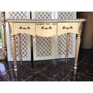 luxury console table antique gold