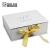 Import Luxury Custom White Paper Rigid Hair Extension Cardboard Packaging Gift Box with ribbon for wedding from China