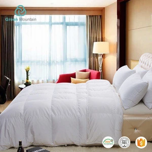 Luxury high quality comfortable baffle box style goose down feather quilt
