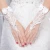 Import luxury long lace bride bridal gloves wedding gloves Lace wedding dress finger short wedding gloves from China