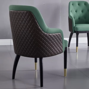 Luxury Modern Dining Chair Vintage Dining Chair Classic Brown Metal Leg Nordic Dining Chairs Super