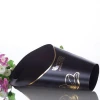 Luxury paper tube black gold printing flower box cylinder for flowers packaging gift box