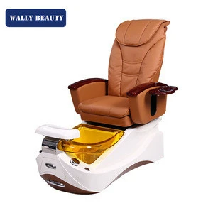 Luxury spa back massage Pedicure Chair for nail salon enjoy foot spa led light jet WALLYBEAUTY WL-P226A