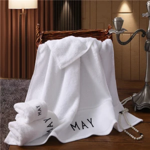luxury white face towels customized 100% cotton face towel