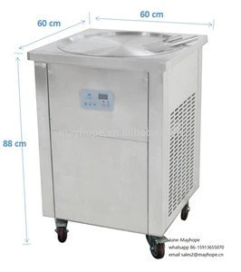 MA-500  popular single pan fried ice cream machine/fried yogurt machine with ce certification
