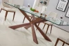 Made in china Home furniture dining room set X cross leg iron dining table restaurant table